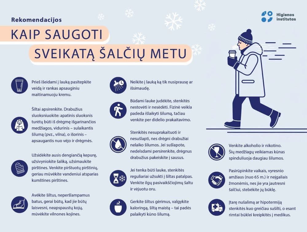 🧣 Šaltuoju metų laiku saugokime sveikatą!
