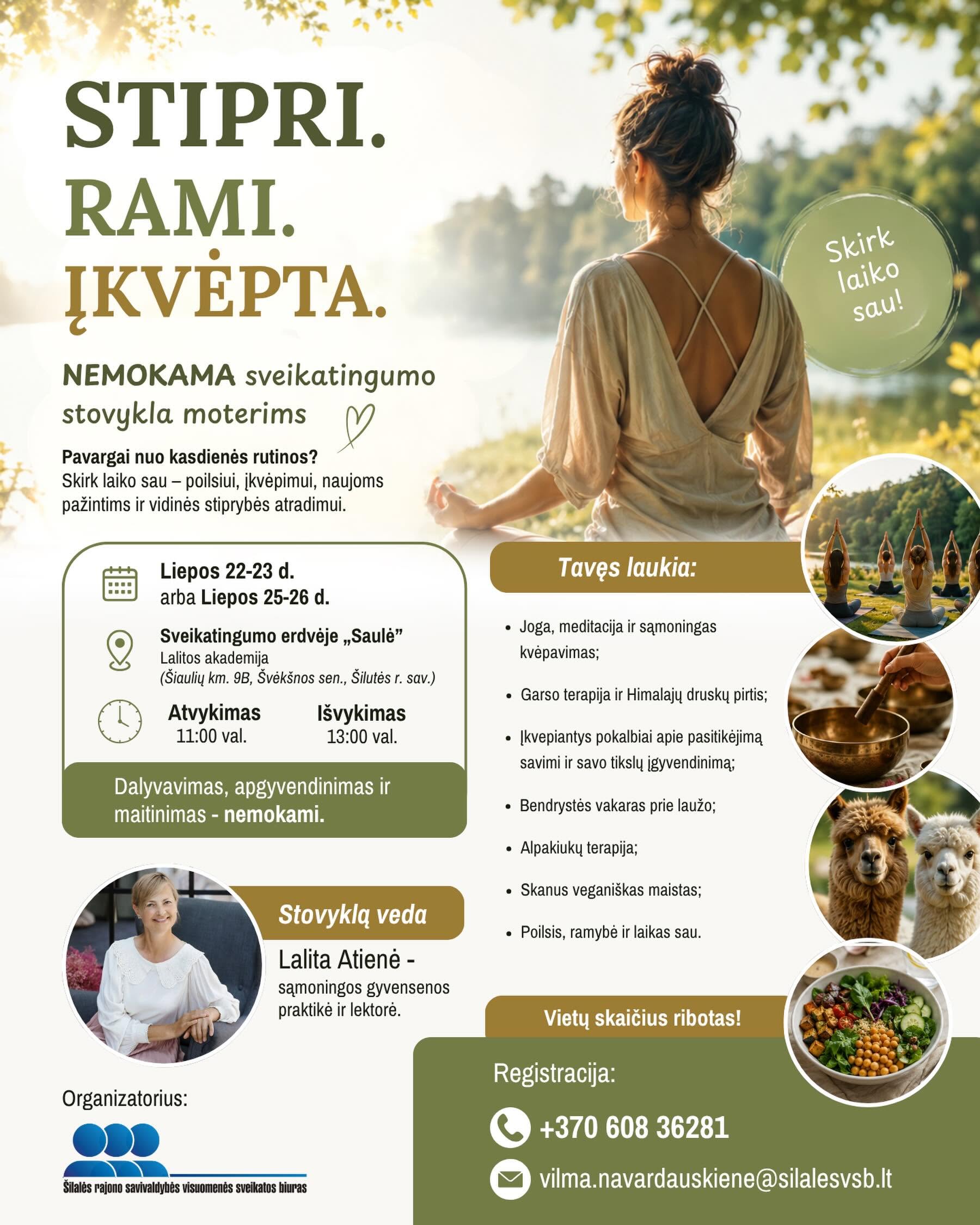STIPRI. RAMI. ĮKVĖPTA.