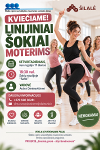 Kviečiame moteris pajudėti, pašokti ir smagiai praleisti vakarus!