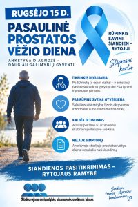 Rugsėjo 15-oji – Pasaulinė prostatos vėžio diena