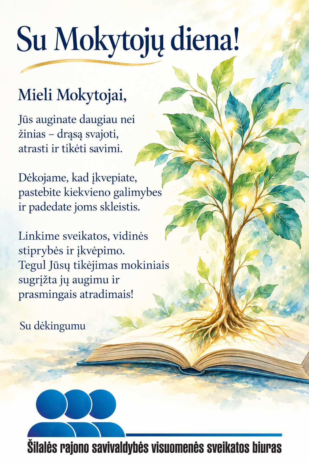 Mieli Mokytojai, su Mokytojų diena!