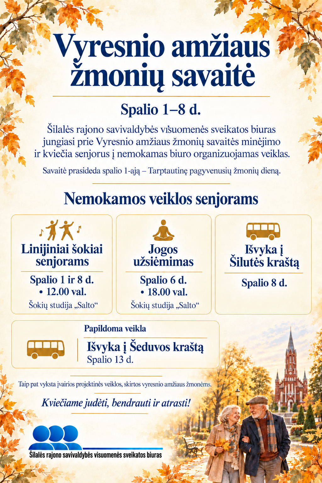 Mieli senjorai, kviečiame dalyvauti!